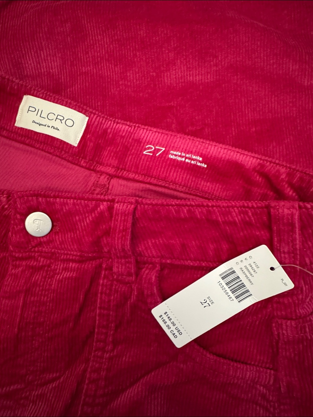 NWT Size 27 - Rylan Cotton High-Rise Flare Jeans Pilcro: Corduroy (US$ 148) - Picture 10 of 16